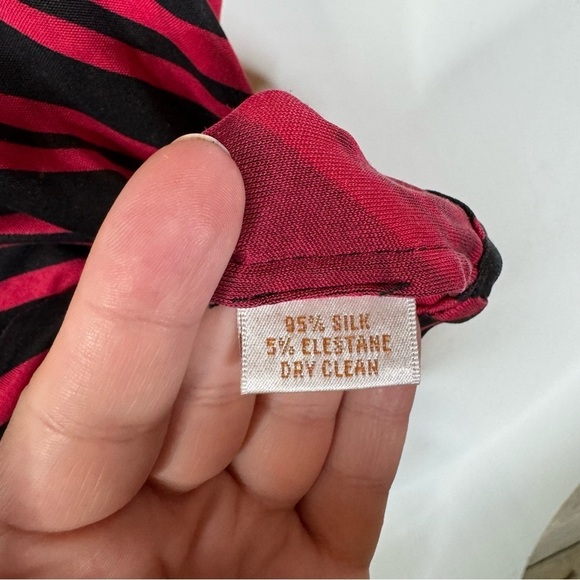 Tucker Silk Blend Striped Spaghetti Strap Tank Top Size Small - Picture 4 of 5